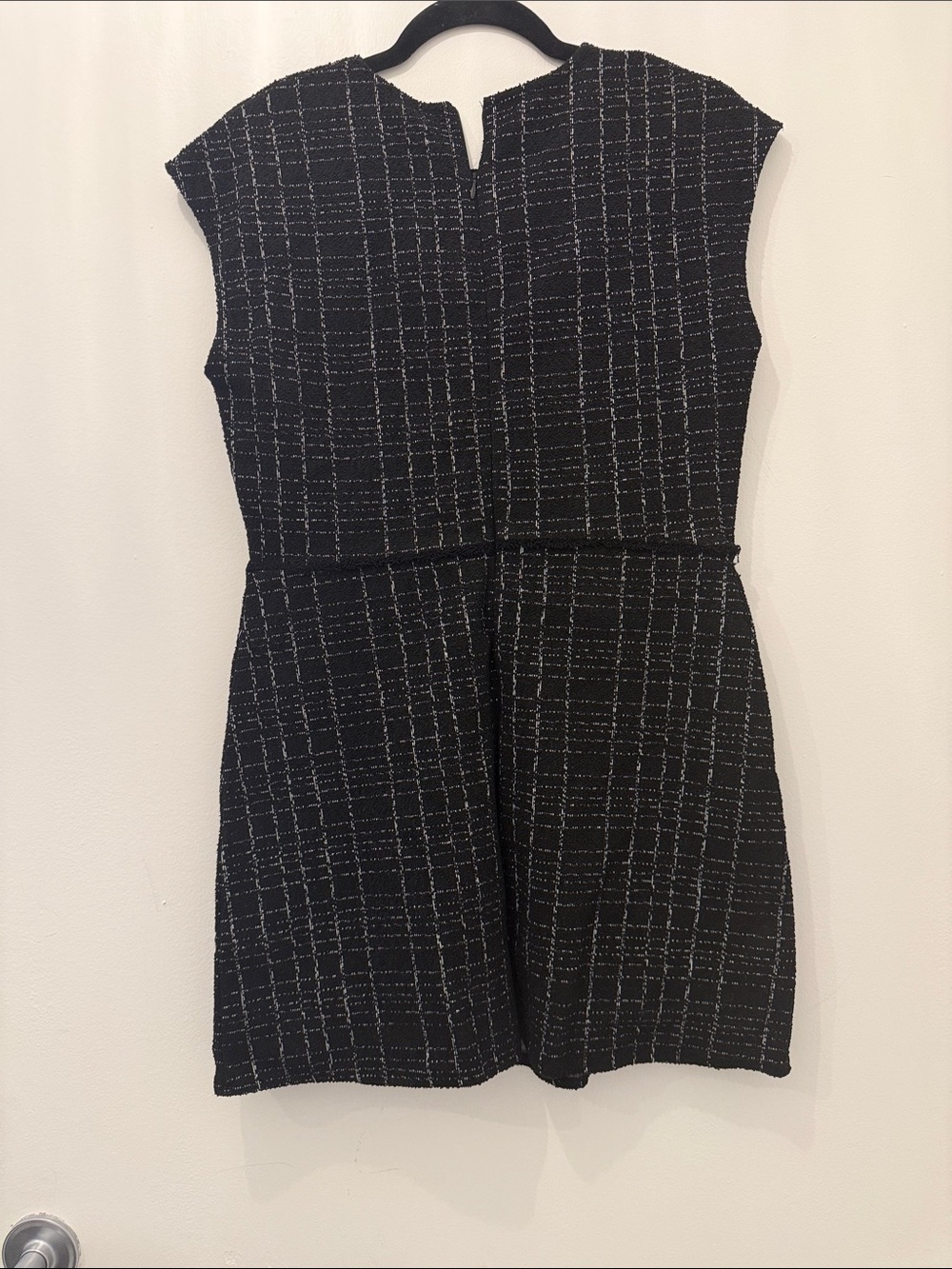 Zara Black and White Tweed Mini Dress - Picture 2 of 3